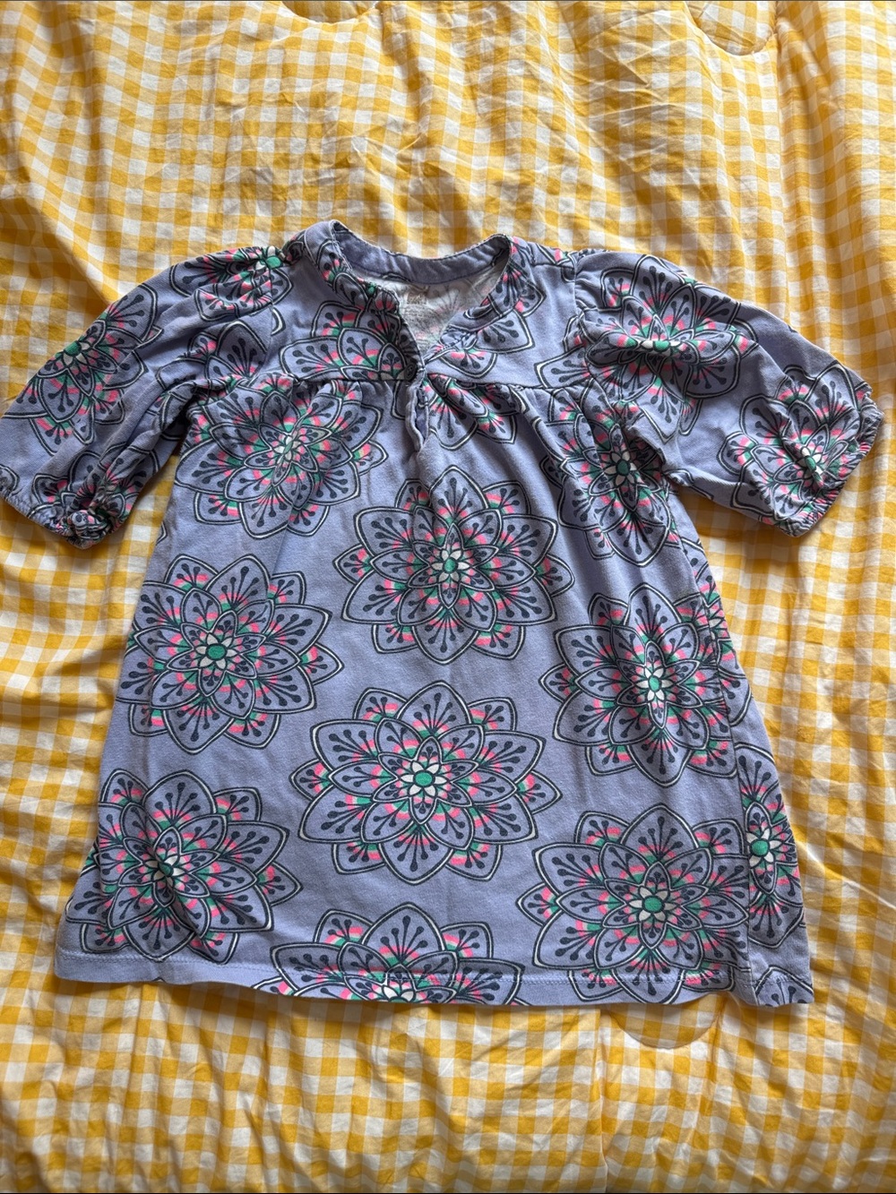 Tea Collection Lavender Floral Mandala Tunic
